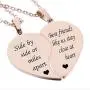 MJartoria BFF Necklace for 2-Split Valentine Heart Necklace TOGETHER FOREVER NEVER APART Best Friends Pendant Friendship Necklace Set of 2 Gifts for Her MJartoria BFF Necklace for 2-Split Valentine Heart Necklace TOGETHER FOREVER NEVER APART Best Friends Pendant Friendship Necklace Set of 2 Gifts for Her