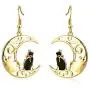 MIXIA Cute Anime Cartoon Sailor Moon Animal Cat Moon Earrings Gift for Girls Women Jewelry