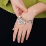 Sunflower Charm Bracelets for Women Girls, Stainless Steel Expandable Bangle Bracelets Engraved Letter Sunflower Bee You Are My Sunshine My Only Sunshine Initial Charm Sunflower Bracelets Jewelry Gift