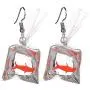 TATHIA Women Funny Candy Cherry Goldfish Water Bag Shape Dangle Hook Earrings Female Charm Jewelry TATHIA Women Funny Candy Cherry Goldfish Water Bag Shape Dangle Hook Earrings Female Charm Jewelry