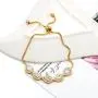 WeimanJewelry Cubic Zirconia CZ Wedding Bridal Pear Cut Adjustable Teardrop Chain Bracelet for Women Lady