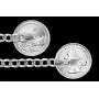 Mens Sterling Silver Flat Curb Chain 5.2mm-14.8mm Solid 925 Italy Link Necklace Mens Sterling Silver Flat Curb Chain 5.2mm-14.8mm Solid 925 Italy Link Necklace