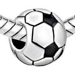 LilyJewelry Football Charms Beads for Bracelets