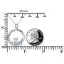JZMSJF 925 Sterling Silver Inspired Engraved I Am Enough Necklace Circle Pendant Share Hug Inspirational Jewelry for Women Girls Teens