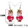 NEWEI Acrylic Christmas Teddy Bear Earrings Dangle Drop Fashion Festival Animal Jewelry For Women Girls Charms Gifts NEWEI Acrylic Christmas Teddy Bear Earrings Dangle Drop Fashion Festival Animal Jewelry For Women Girls Charms Gifts