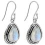 YoTreasure 1.35'' Moonstone Dangle Earrings Solid 925 Sterling Silver Jewelry