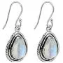 YoTreasure 1.35'' Moonstone Dangle Earrings Solid 925 Sterling Silver Jewelry YoTreasure 1.35'' Moonstone Dangle Earrings Solid 925 Sterling Silver Jewelry