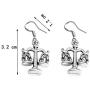 AKTAP Attorney Lawyer Earrings Gift Scales of Justice Earrings Libra Earrings Jewelry Law School Graduation Gifts