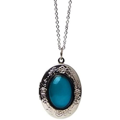 Acchen Mood Necklace Palace Gem Photo Frame Change Color Emotion Feeling Pendant Necklace Acchen Mood Necklace Palace Gem Photo Frame Change Color Emotion Feeling Pendant Necklace