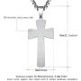 XIEXIELA USA Football Cross Necklace for Boys.I CAN DO All Things Strength Bible Verse Stainless Steel Necklace Rugby Ball Athletes Sports Lover
