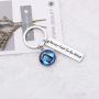 WSNANG Tardis Gift Never Fail to Be Kind Keychain Police Box Charm Jewelry Movie Quote Jewelry for Fans