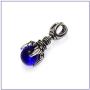 Fusamk Punk Rock Titanium Steel Dragon Claw Crystal Ball Pendant Necklace,24'' Link Chain