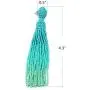 Turquoise Long Beaded Tassel Drop Dangle Fringe Bohemian Stud Earrings for Women Girls Turquoise Long Beaded Tassel Drop Dangle Fringe Bohemian Stud Earrings for Women Girls