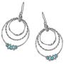 Paz Creations 925 Sterling Silver Earrings - with Turquoise Gemstones