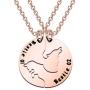 AKTAP Best Friend Necklaces Matching Wolf and Fox Best Friends Jewelry Bestie 01 bestie 02 BFF gifts Friendship Necklace for 2