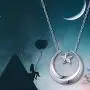 FLYOW S925 Sterling Silver Crescent Moon Pendant Necklace for Women Teen Girls Birthday Gift FLYOW S925 Sterling Silver Crescent Moon Pendant Necklace for Women Teen Girls Birthday Gift