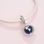 Pandora Jewelry Spinning Globe Dangle Cubic Zirconia Charm in Sterling Silver