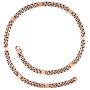 MagnetRX® Copper Magnetic Therapy Necklace - Copper Magnetic Necklace for Pain Relief and Healing - 99.9% Pure Copper Curb Chain Necklace with Magnets (22.0 Inches)