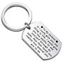 Zuo Bao Inspirational Gift for Godson Goddaughter You Realize How Special You are to me Gift from Godmother Godfather Christian Jewelry Baptism Gift Religious Keychain
