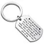 Zuo Bao Inspirational Gift for Godson Goddaughter You Realize How Special You are to me Gift from Godmother Godfather Christian Jewelry Baptism Gift Religious Keychain