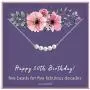 50th Birthday Gifts for Women - Sterling Silver Necklace Five Pearls for Her 5 Decades - 50 Years Old Jewelry Gift Idea 50th Birthday Gifts for Women - Sterling Silver Necklace Five Pearls for Her 5 Decades - 50 Years Old Jewelry Gift Idea