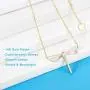 SAM & LORI Dragonfly Necklace Pendant 14K Gold Plated Dainty Cubic Zirconia Friendship Love Necklace Charm Personalized Adjustable Jewelry Present Gift for Women Teen Girls Kids Child