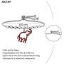 AKTAP DST Jewelry Greek Sorority Gift Delta Sigma Theta Red Elephant Bracelet Delta Sorority Keychain for Women Girls