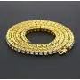 Starryinter 14K Gold Plated Iced Out Tennis Chain Mens Hip Hop Necklace with Size and Color Selectable-DL223