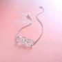 S925 Sterling Silver I Love You Mom Heart Infinity Bracelet for Mother Mama Mommy Mum Birthday Jewelry