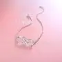 S925 Sterling Silver I Love You Mom Heart Infinity Bracelet for Mother Mama Mommy Mum Birthday Jewelry
