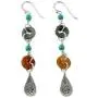 NOVICA Multi-Gem Blue Calcite .925 Sterling Silver Beaded Dangle Earrings, Hill Tribe Adventure