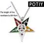 POTIY OES Symbol Jewelry Order of The Eastern Star Necklace OES Sorority Earrings Gift for Women Girls