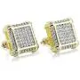 TOPGRILLZ 925 Sterling Silver Iced out Men 14k Gold Square Kite Screw Back Hypoallergenic Stud Earrings with Simulated Diamond TOPGRILLZ 925 Sterling Silver Iced out Men 14k Gold Square Kite Screw Back Hypoallergenic Stud Earrings with Simulated Diamond