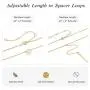 Ldurian Layered Necklace, Set of 2, Choker Chain with Disc Y Bar Pendant, Layering Drop Lariat for Women, Dainty Minimalist Jewelry (14K Gold Plated) Ldurian Layered Necklace, Set of 2, Choker Chain with Disc Y Bar Pendant, Layering Drop Lariat for Women, Dainty Minimalist Jewelry (14K Gold Plated)
