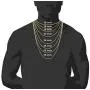 JINAO 18K Gold Plated Hip Hop Iced Out Lab Diamond Rope Chain Necklace Bracelet for Men