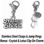 Clip On Charm, Build Your Own Bracelet, Bag, Purse, Handbag, Message, Inspirational, Keychain, Zipper Pull, Jewelry