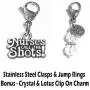 Clip On Charm, Build Your Own Bracelet, Bag, Purse, Handbag, Message, Inspirational, Keychain, Zipper Pull, Jewelry Clip On Charm, Build Your Own Bracelet, Bag, Purse, Handbag, Message, Inspirational, Keychain, Zipper Pull, Jewelry