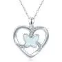 Waysles Butterfly Necklaces for Women, Butterfly Crystal Opal Necklace with Premium Birthstone, Silver-Tone, 18”+2” Chain Waysles Butterfly Necklaces for Women, Butterfly Crystal Opal Necklace with Premium Birthstone, Silver-Tone, 18”+2” Chain