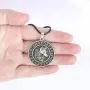 HAQUIL Viking Jewelry Viking Runes Coin Wolf Pendant Leather Cord Necklace for Men and Women, 19.7'' HAQUIL Viking Jewelry Viking Runes Coin Wolf Pendant Leather Cord Necklace for Men and Women, 19.7''