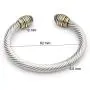 Elegana Bracelet Designer Brand Inspired Antique Women Jewelry Cross Cable Wire Bangle Christmas Day Gifts (D-1) Elegana Bracelet Designer Brand Inspired Antique Women Jewelry Cross Cable Wire Bangle Christmas Day Gifts (D-1)