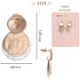 Vintage Double Layered Two Tone Dangle Drop Basic Earrings for Women