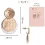 Vintage Double Layered Two Tone Dangle Drop Basic Earrings for Women