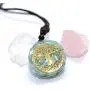 Orgone Pendant Necklace Round Tree of Life Chakra Healing Crystals Stones Necklace Healing Jewelry Men Women Orgone Pendant Necklace Round Tree of Life Chakra Healing Crystals Stones Necklace Healing Jewelry Men Women