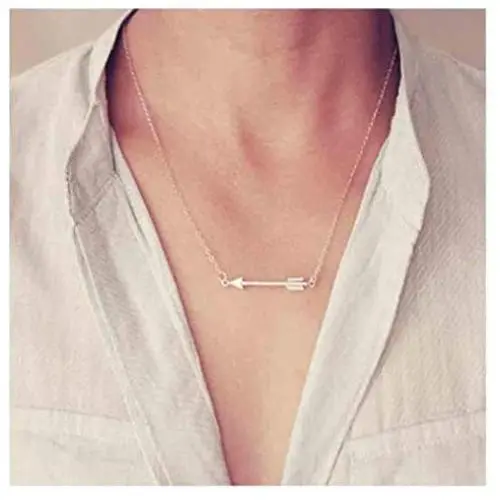 Olbye Women Arrow Necklace Jewelry Sideways Arrow Necklaces for Women and Girls Simple Dainty Choker Necklace Olbye Women Arrow Necklace Jewelry Sideways Arrow Necklaces for Women and Girls Simple Dainty Choker Necklace