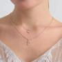 CONCISE ROYAL 2 Layered Pendant Necklaces for Women Girls,Plated Silver Gold Rose Gold Delicate Dainty Spirit Inspiration Jewelry Gift for Women Girls on Birthday Graduation Holiday