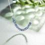 ESSIE ODILA Sweet 10th-25th Birthday Girls Necklace for Women Teenager 925 Sterling Silver Crystal Beads Necklace Jewelry Birthday Gift for Daughter Sister Niece