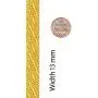 Lifetime Jewelry 13mm Vintage Flat Basket Weave Bracelet 24k Real Gold Plated for Women and Men