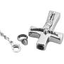 Cool Jewelry Cross Cemation Memorial Urn Pendant for Ashes Keepsake Jewelry