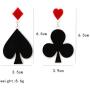 Unique Funny Playing Cards Pattern Dangle Drop Earring Personality Asymmetric Acrylic Spades Hearts Plum Poker Earrings for Women Girls Gift Statement Nightclub Party Jewelry
