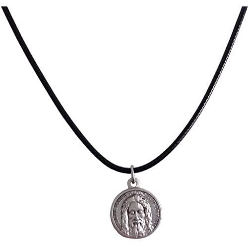 The Holy Face Shroud of Jesus Christ Medal with String Cord - Real Italian Masterpiece